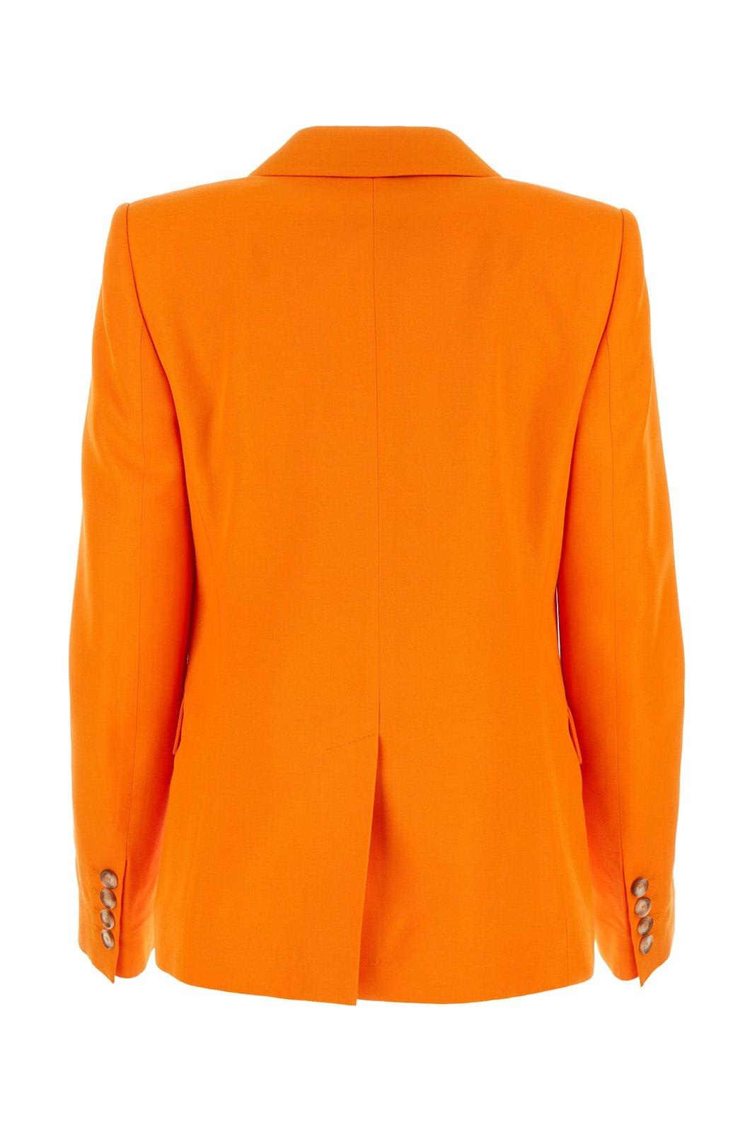 Shop Stella Mccartney Iconic Single Breasted Tailored Blazer In Orange