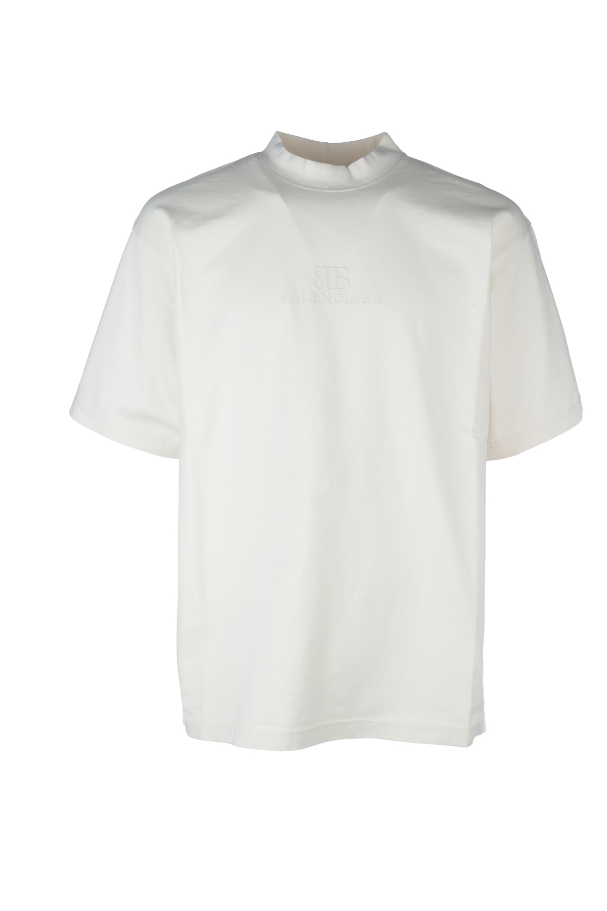 Shop Balenciaga T-shirt In Ecru Ecru