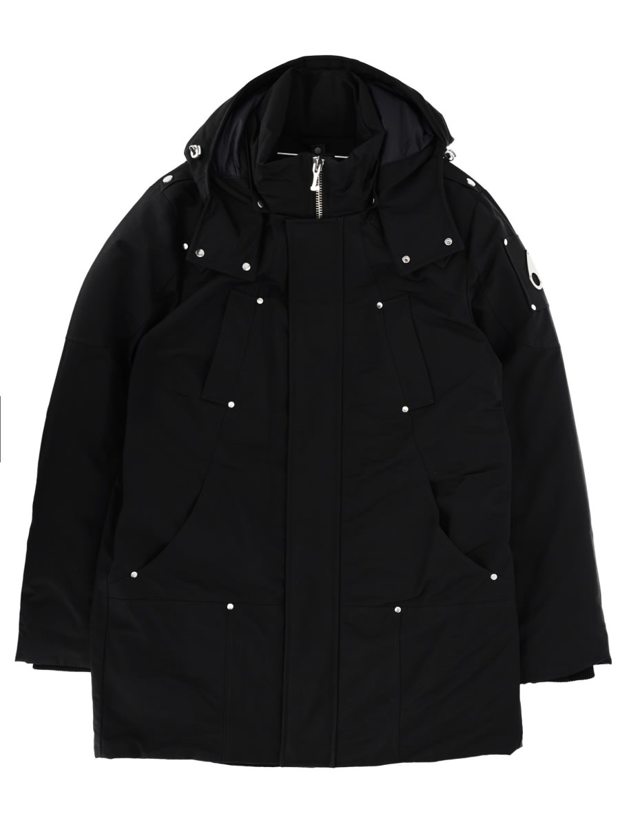 Moose Knuckles "original Shearling" Parka In Black