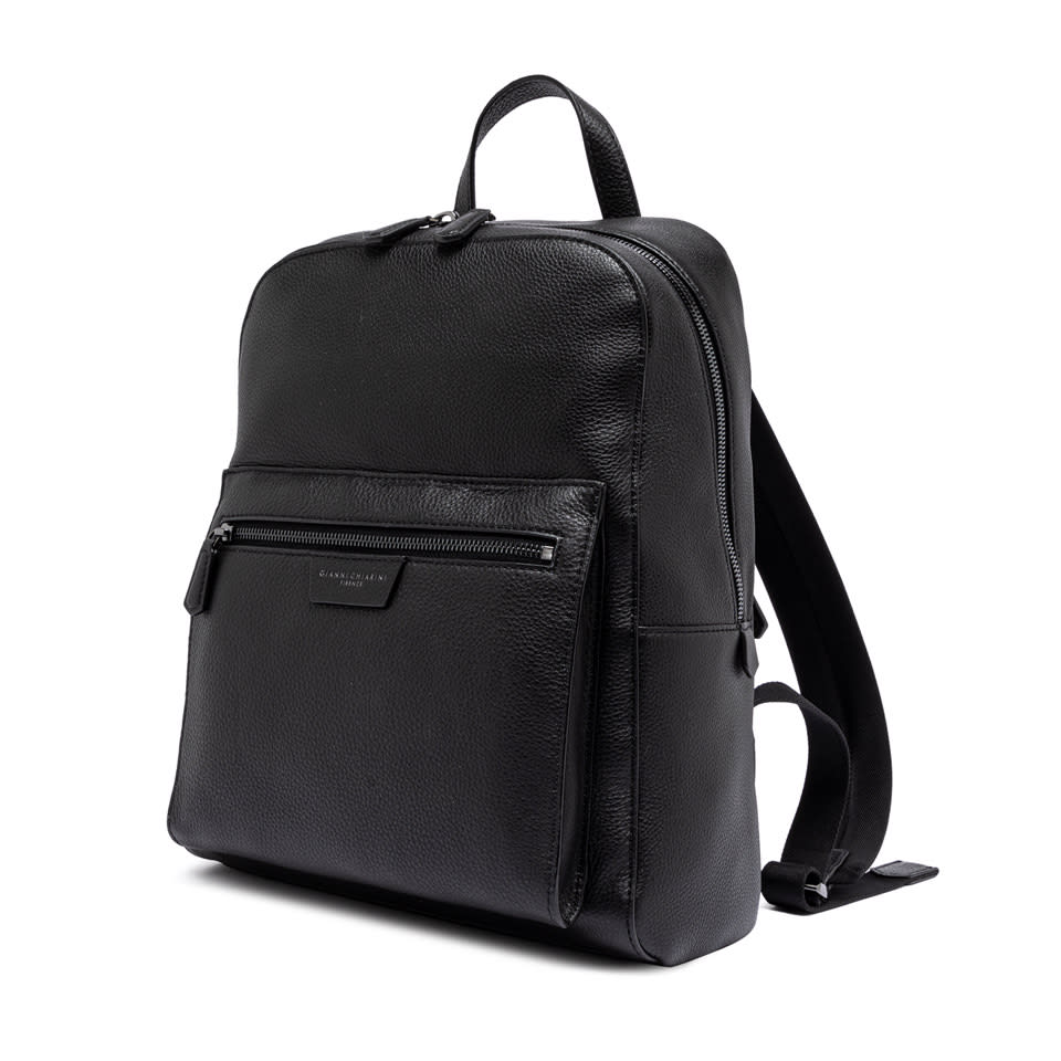 Gianni Chiarini Leather Backpack In Black