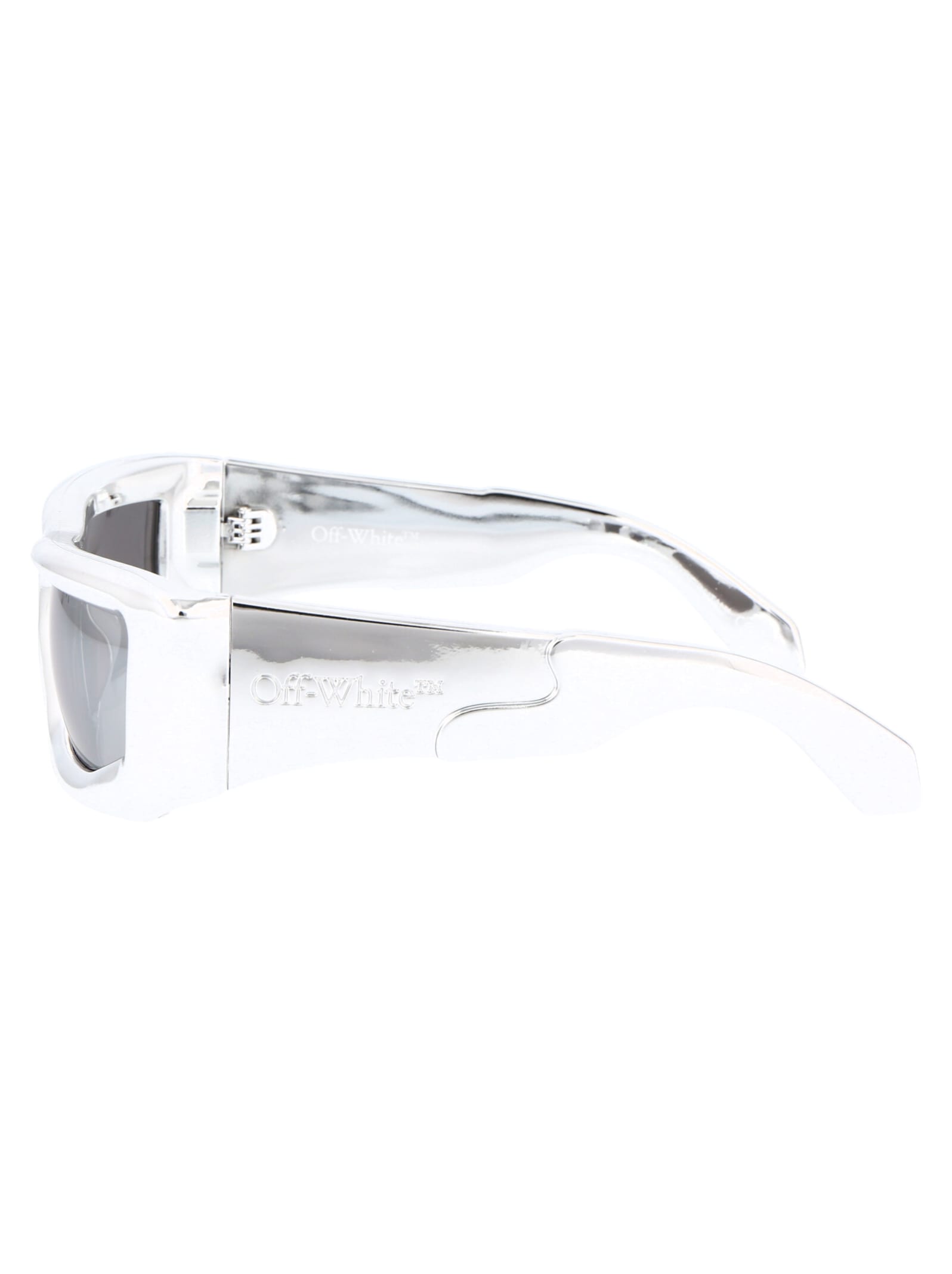 Shop Off-white Volcanite Sunglasses In 7272 Silver