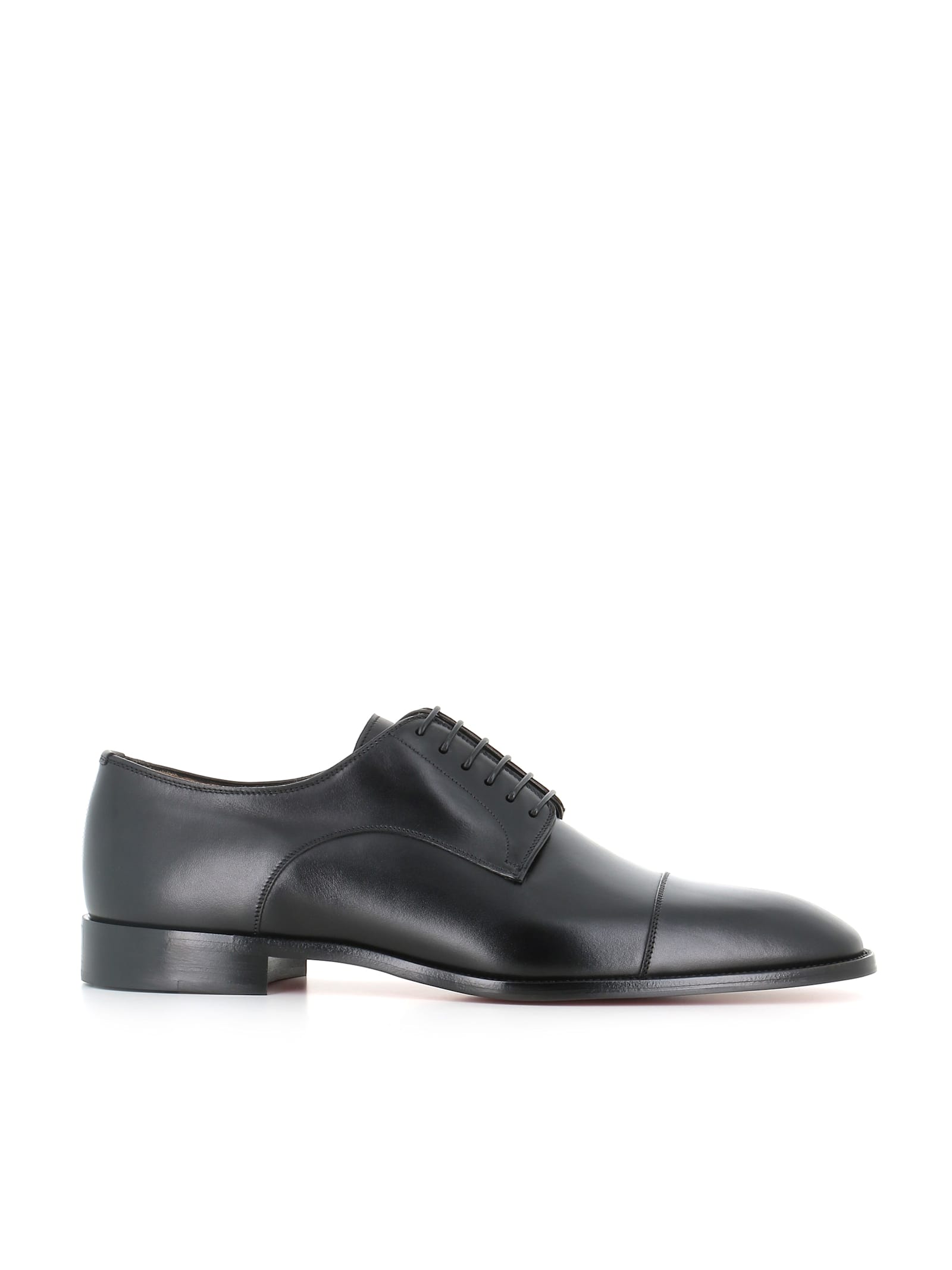 Christian Louboutin Derby Top 5 Flat In Black