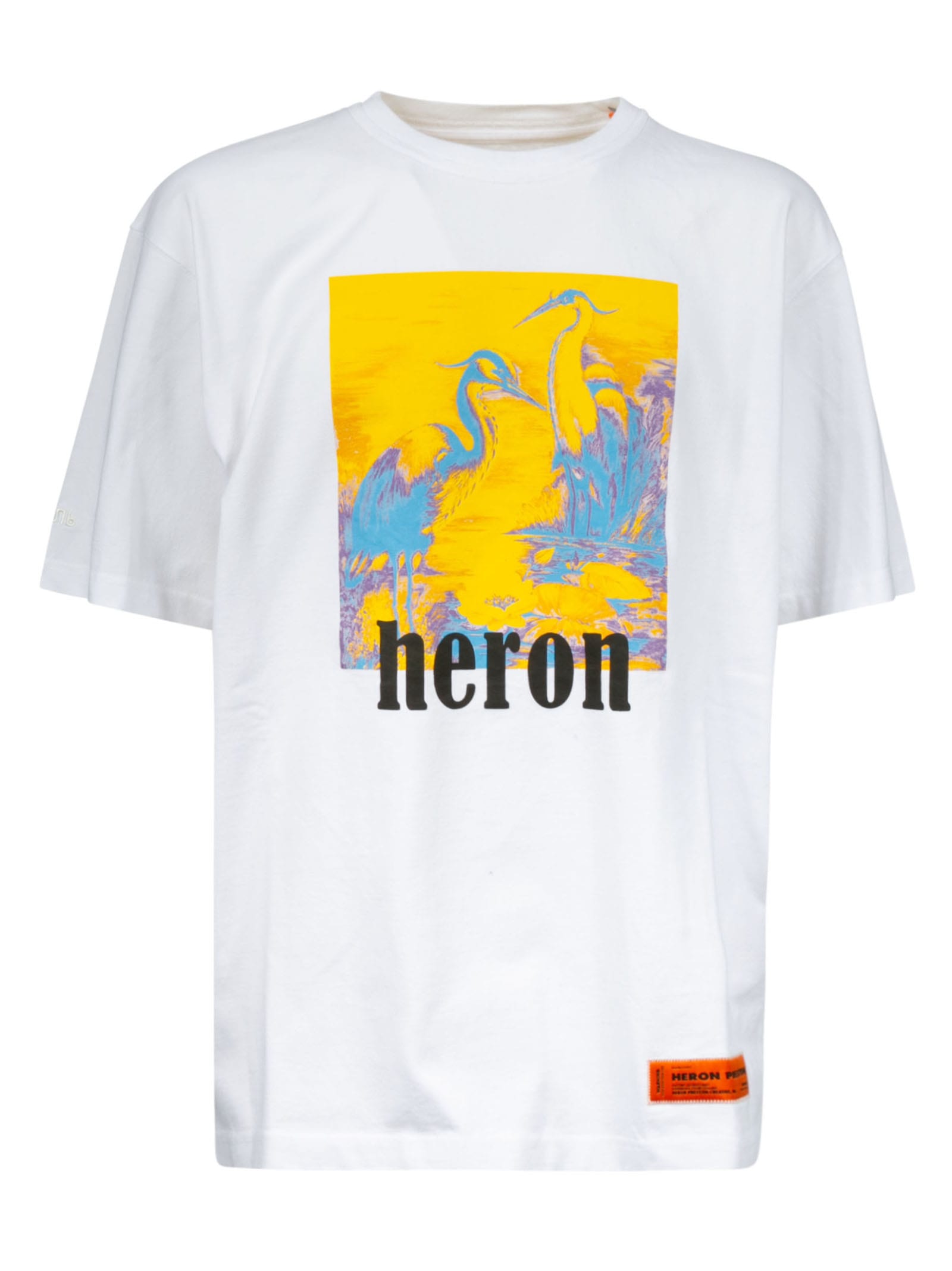 HERON PRESTON Regular Fit Logo Print T-shirt