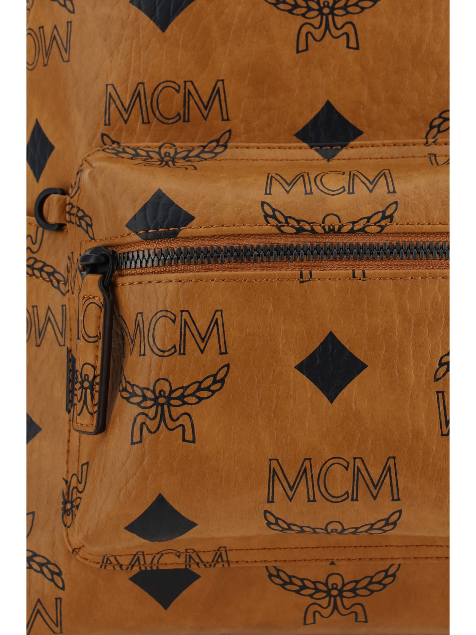 Shop Mcm Stark Backpack In Cognac