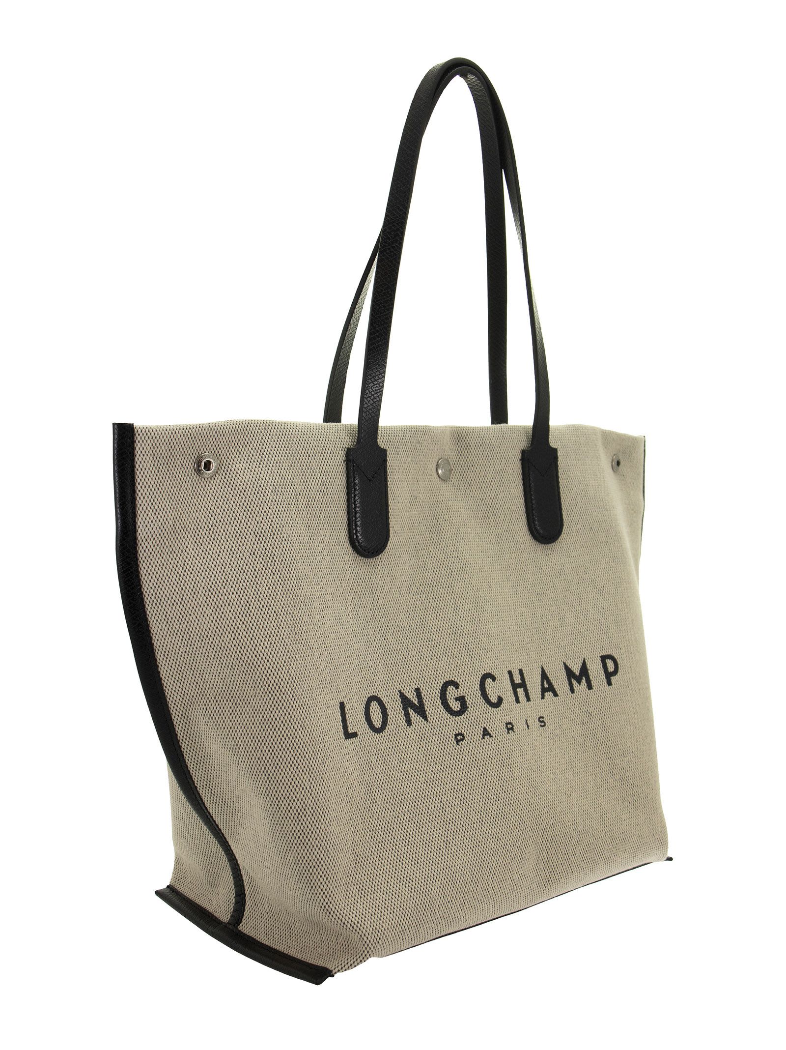 Longchamp Roseau Large Shopping Bag In Ecru