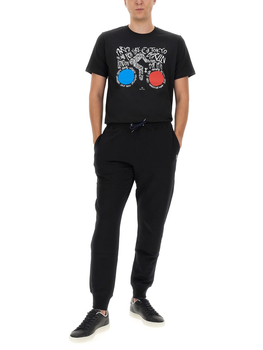 Shop Ps By Paul Smith Jogging Pants In Black