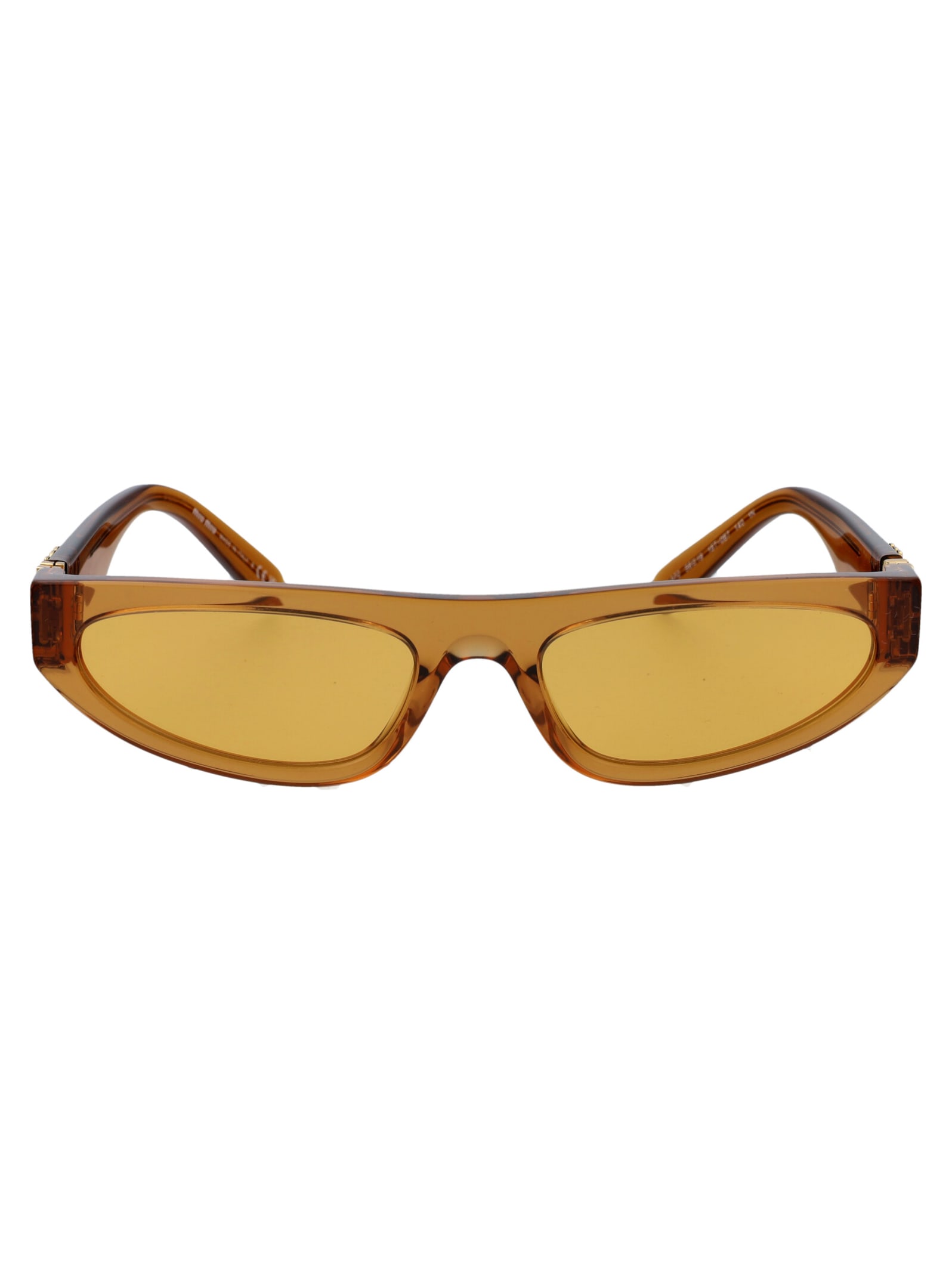 Shop Miu Miu 0mu 07zs Sunglasses In 15t0b7 Caramel Trapsarent