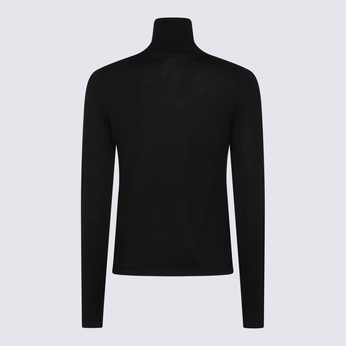 Max Mara Veloce Lightweight Cashmere Turtleneck In Black