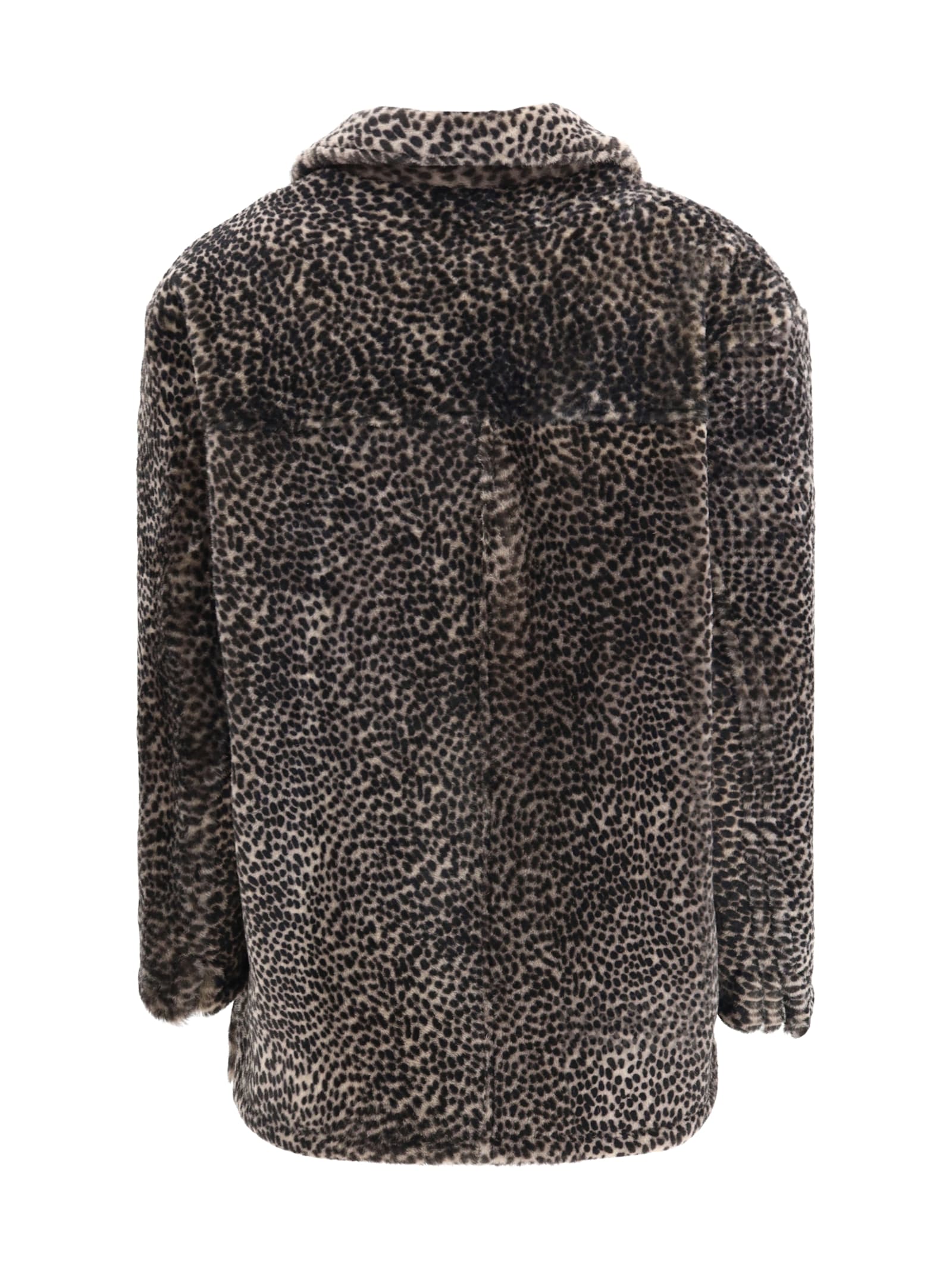 Salvatore Santoro Spotted Patterned Fur Jacket In Animal Print