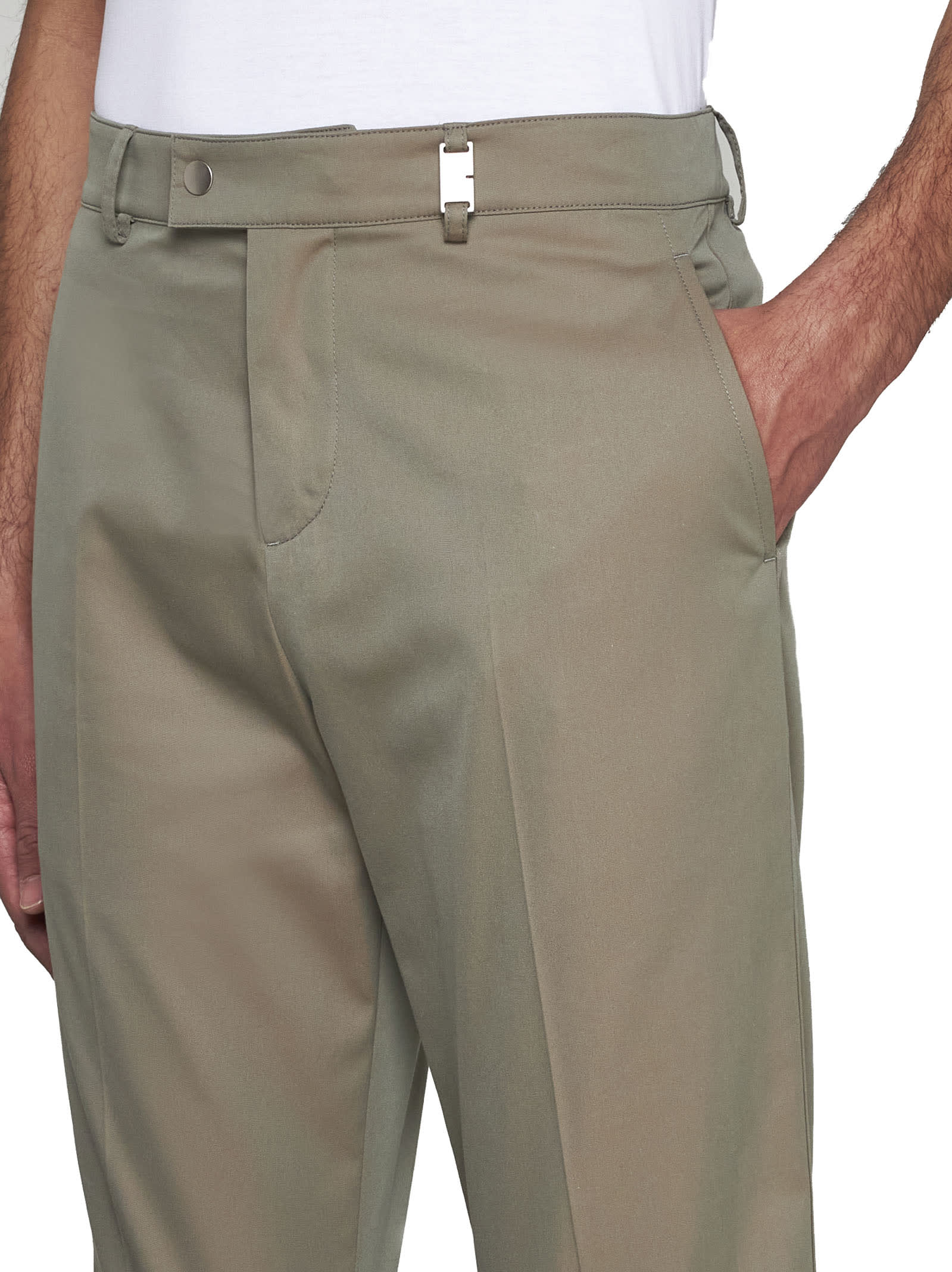 Shop Burberry Pants In Tent