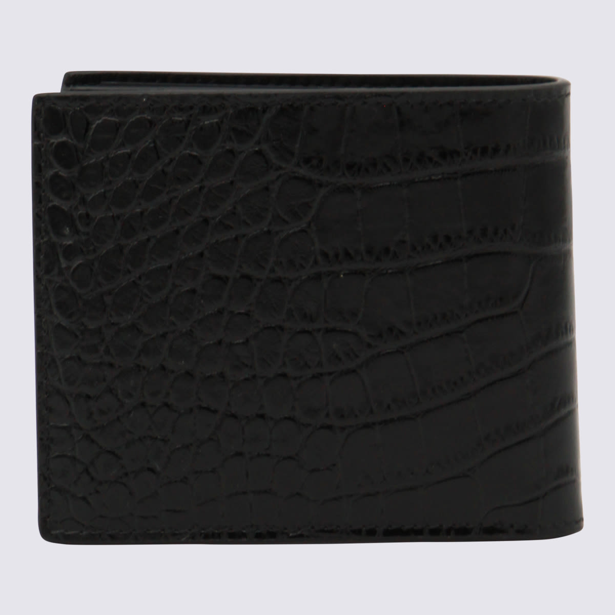Tom Ford Black Leather Wallet In Black