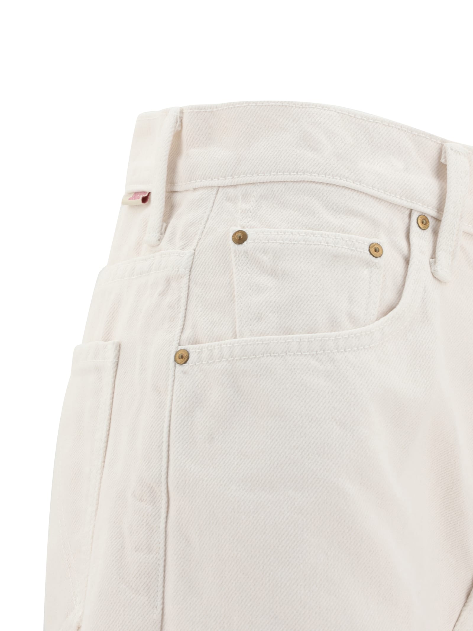 Mother Hiker Skimp Jeans In Natural