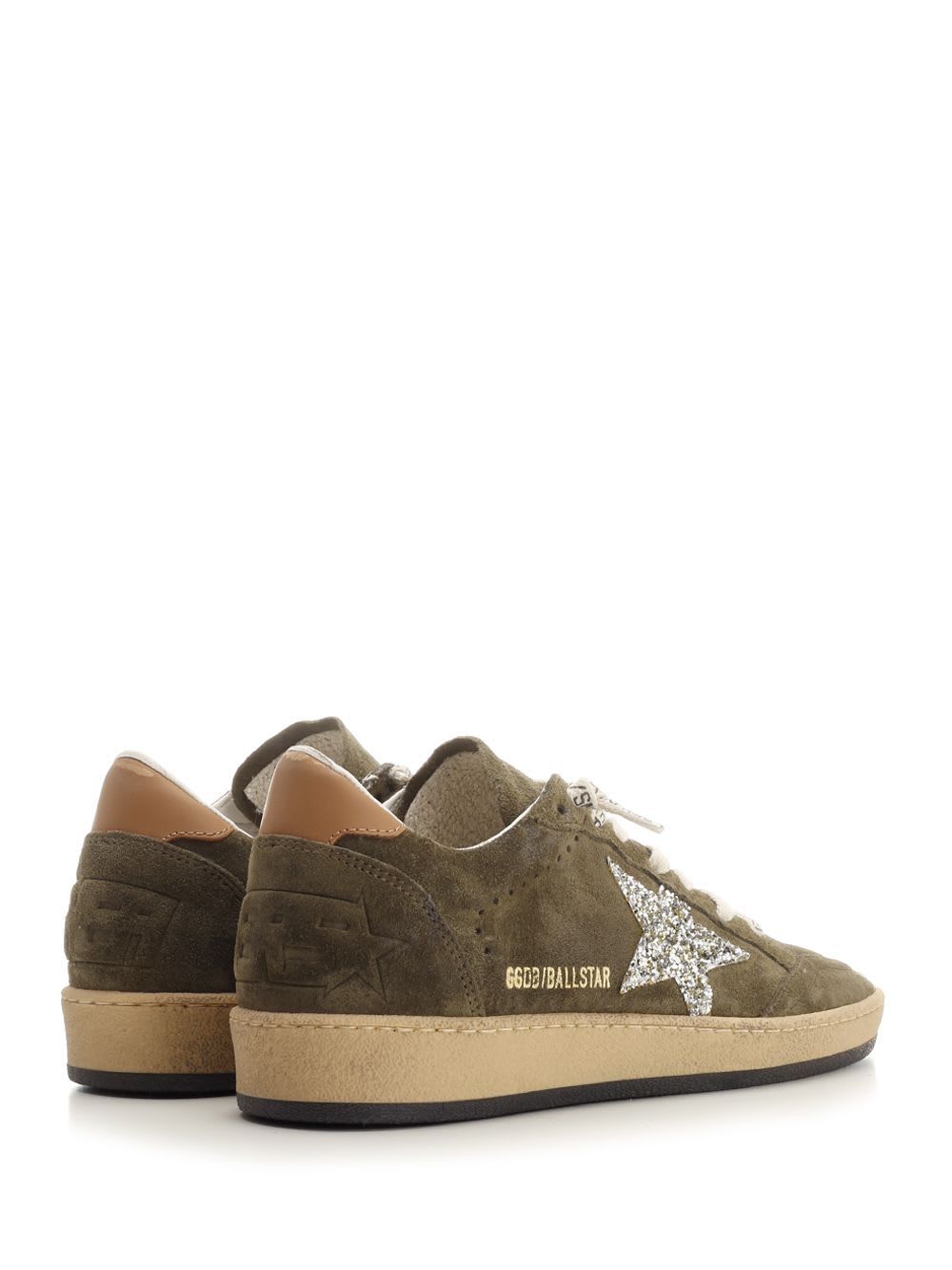 Shop Golden Goose Ball Star Sneakers In Green