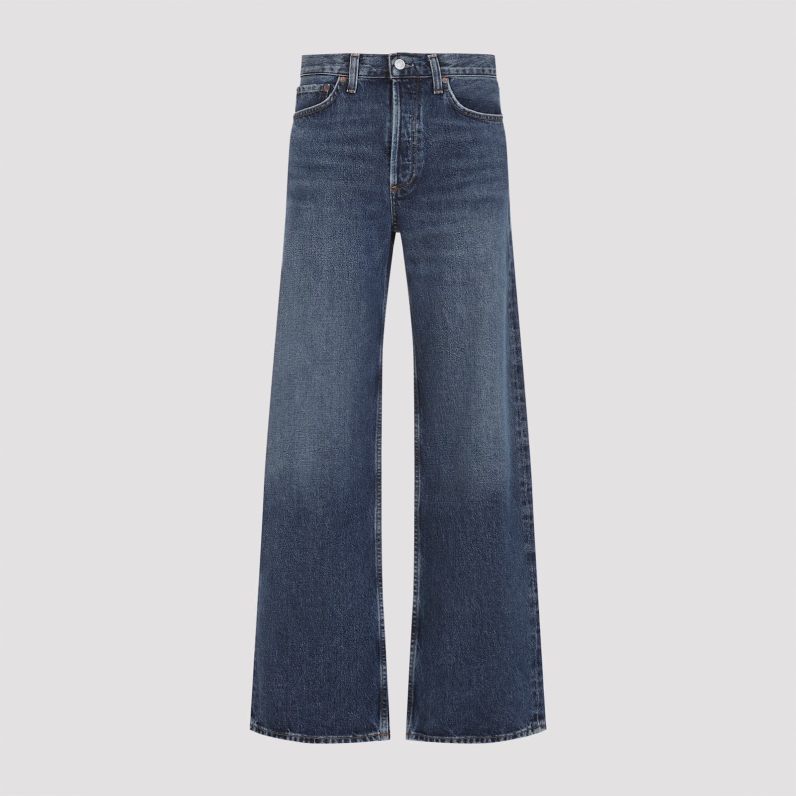 Agolde Cotton Arc Jeans In Blue