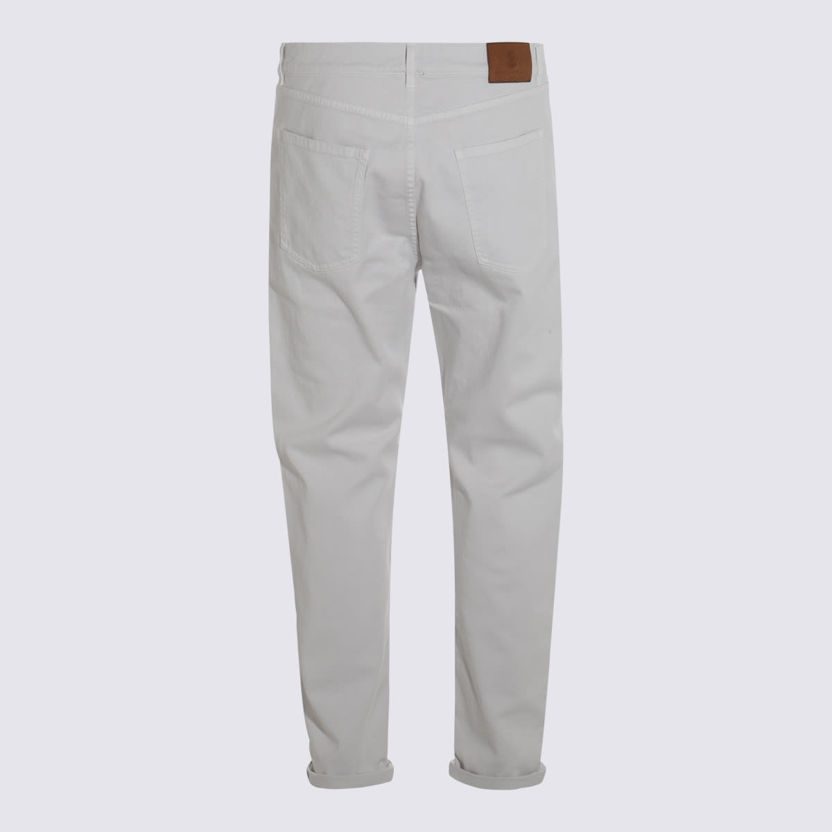 Brunello Cucinelli White Cotton Pants In White