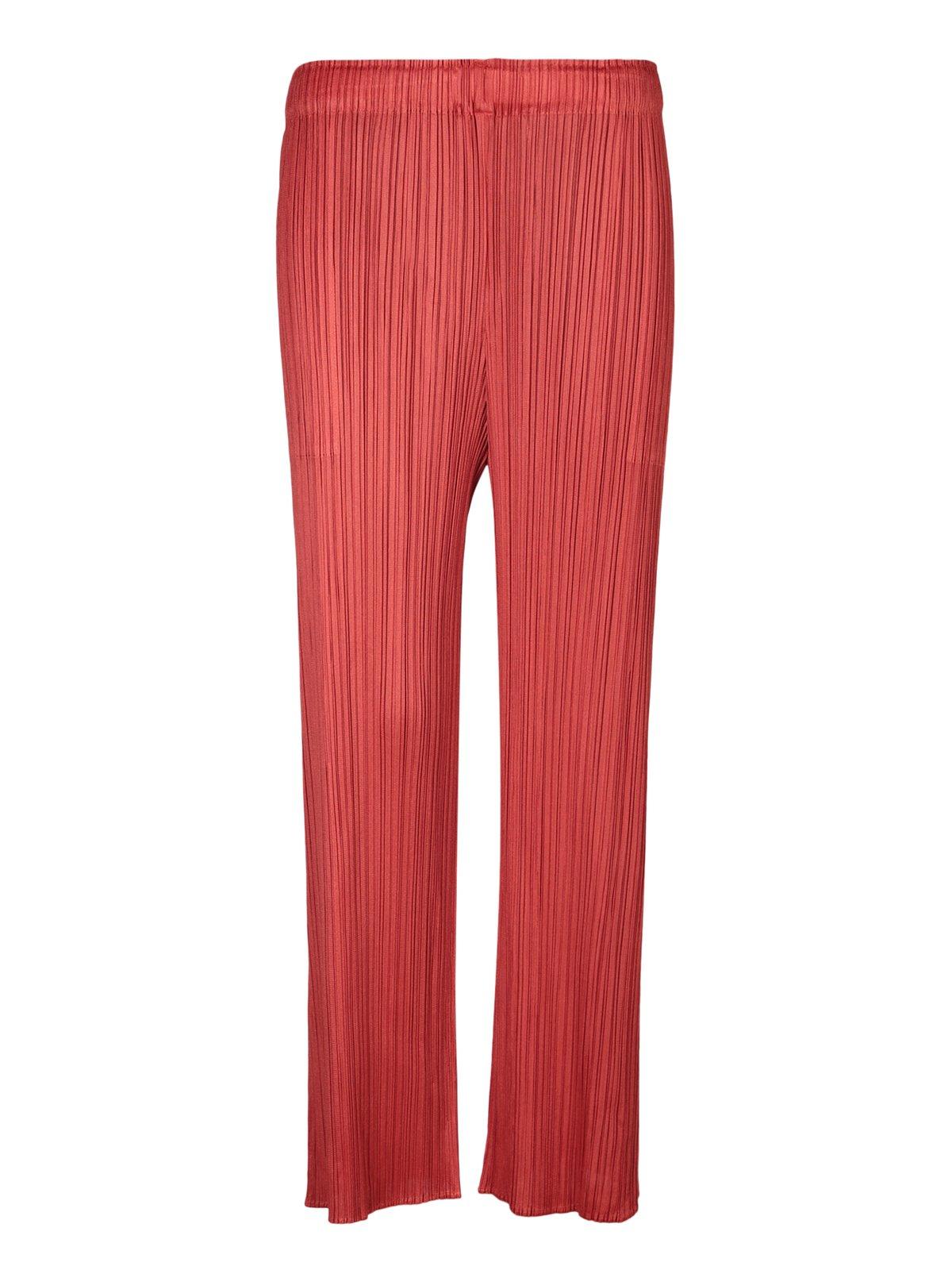 Pleated Straight Leg Pants