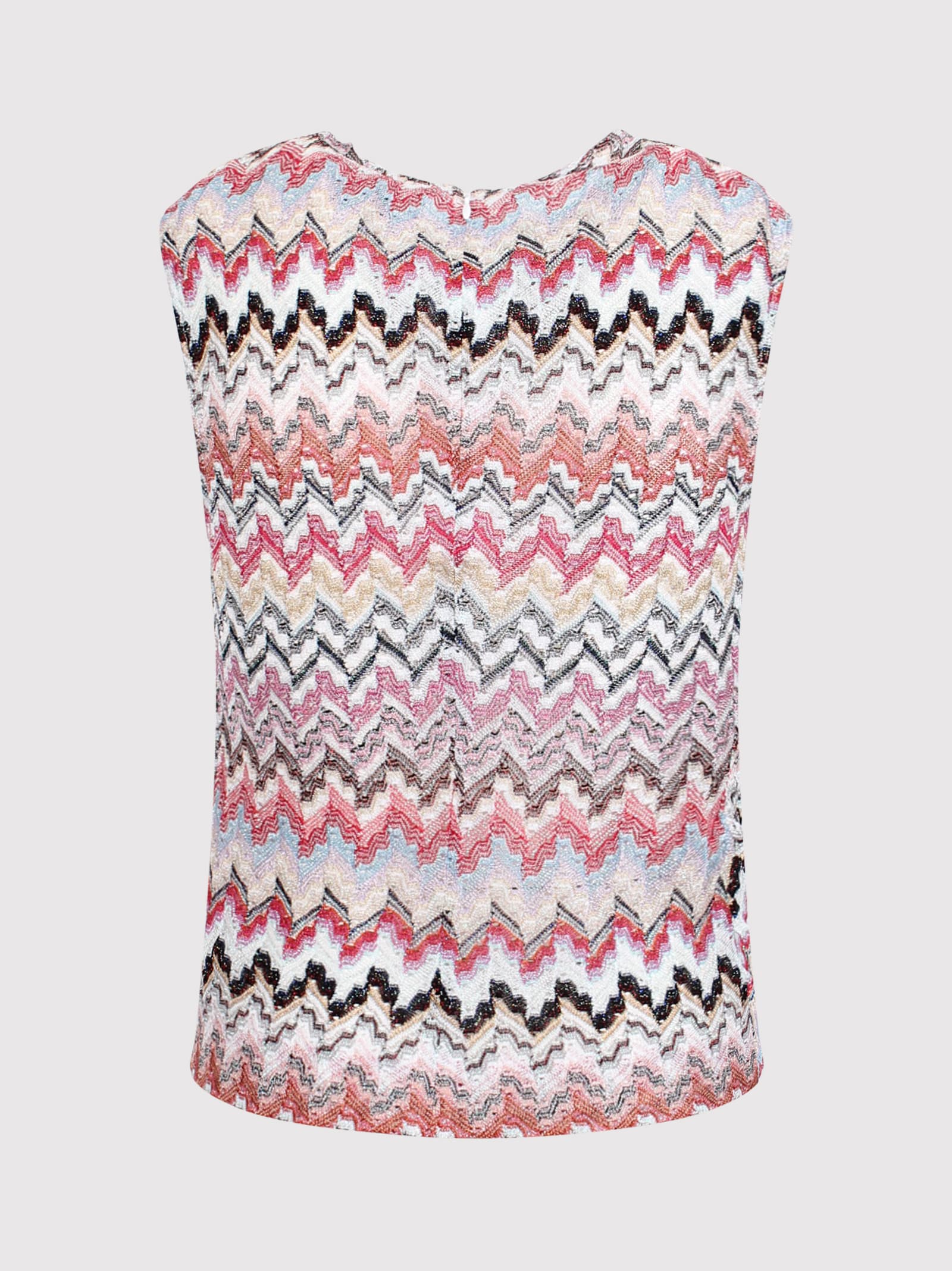 Shop Missoni Zigzag-woven Knitted Tank Top