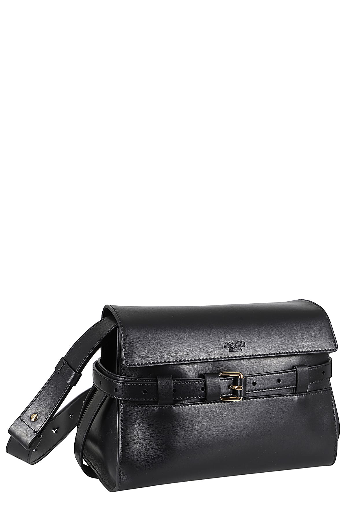 Shop Moschino Borsa Tracolla In Fantasia Nero