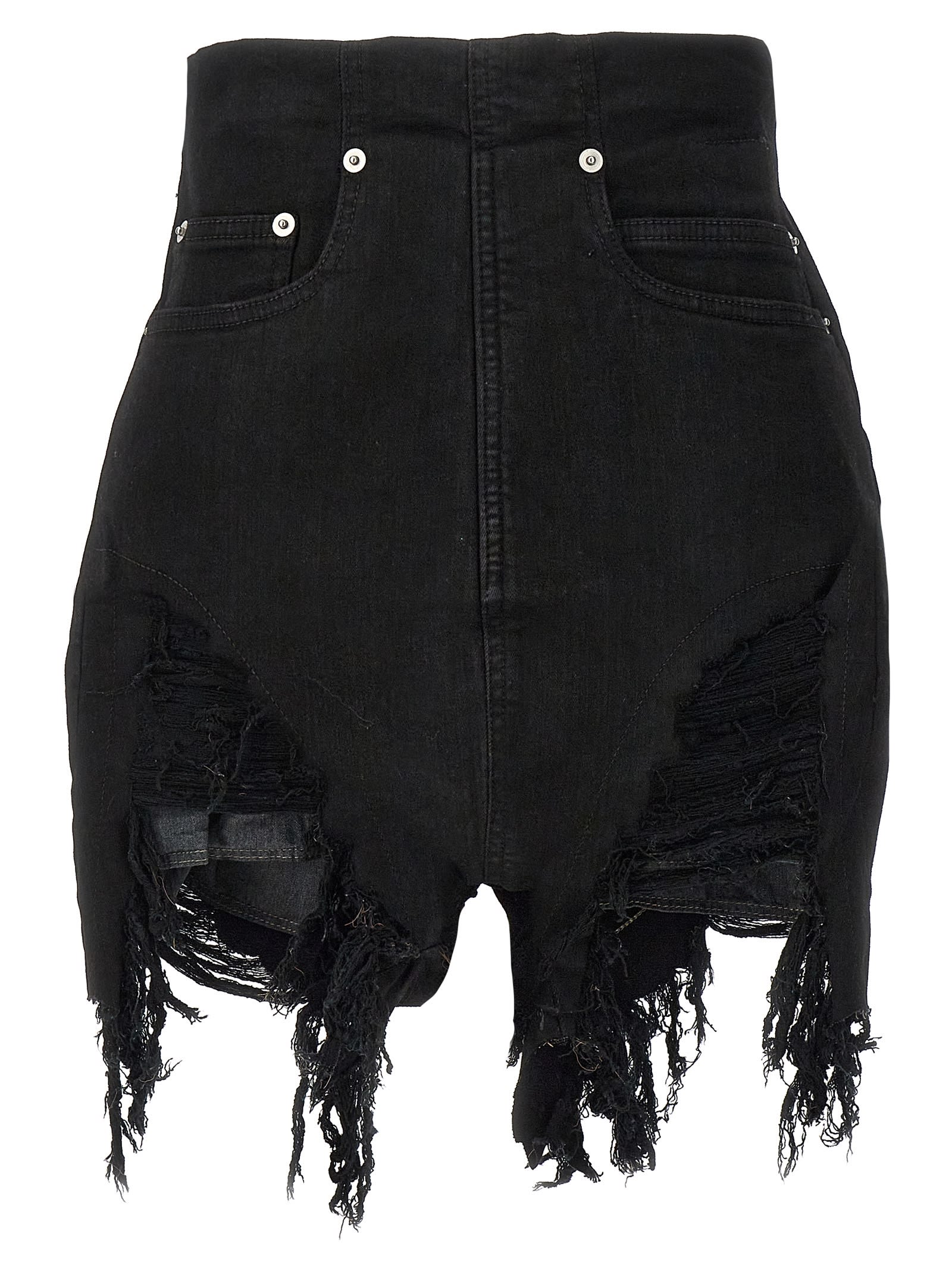Shop Drkshdw Dirt Cutoffs Shorts In Black