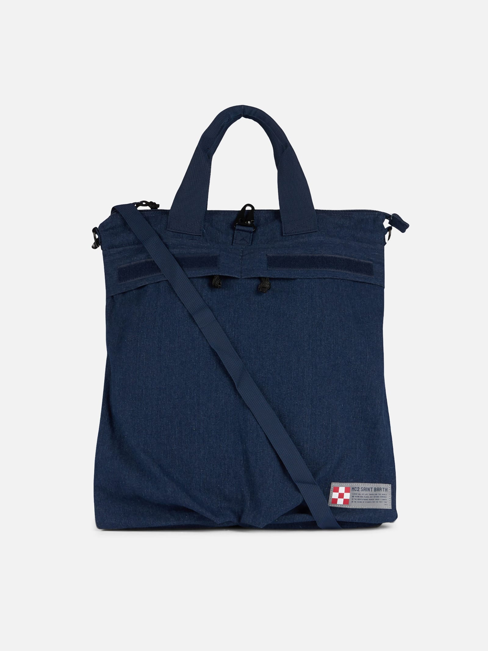 MC2 SAINT BARTH DENIM CANVAS BACKPACK HELMUT