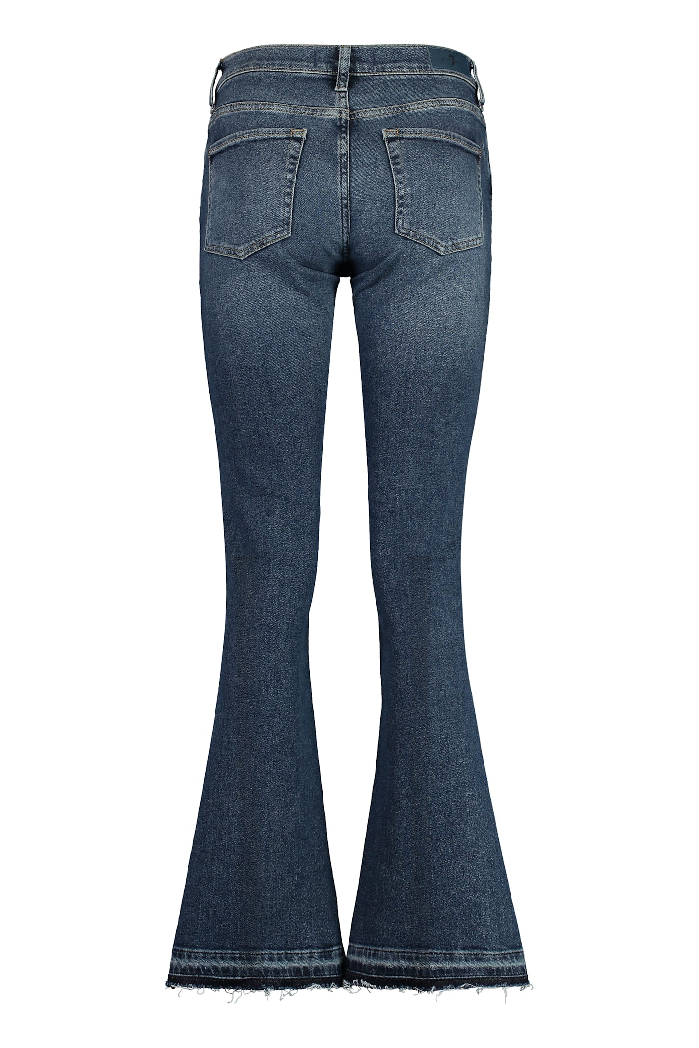7 For All Mankind High-rise Bootcut Jeans In Denim