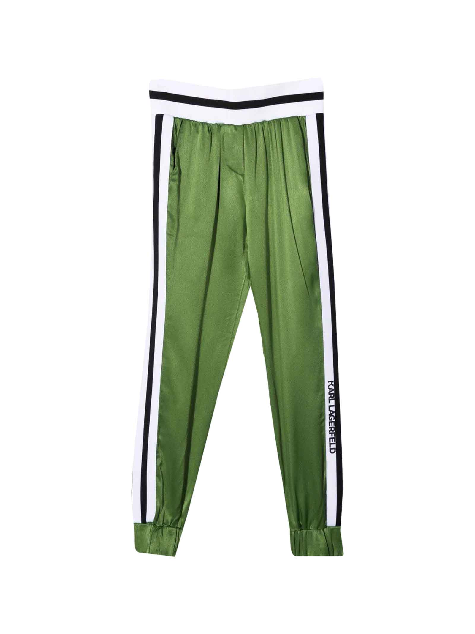 Karl Lagerfeld Kids Girl Green Trousers