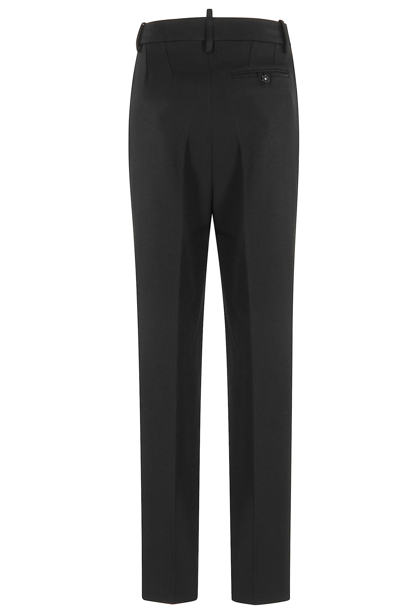 Victoria Beckham Drop-waist Straight Leg Trouser In Black