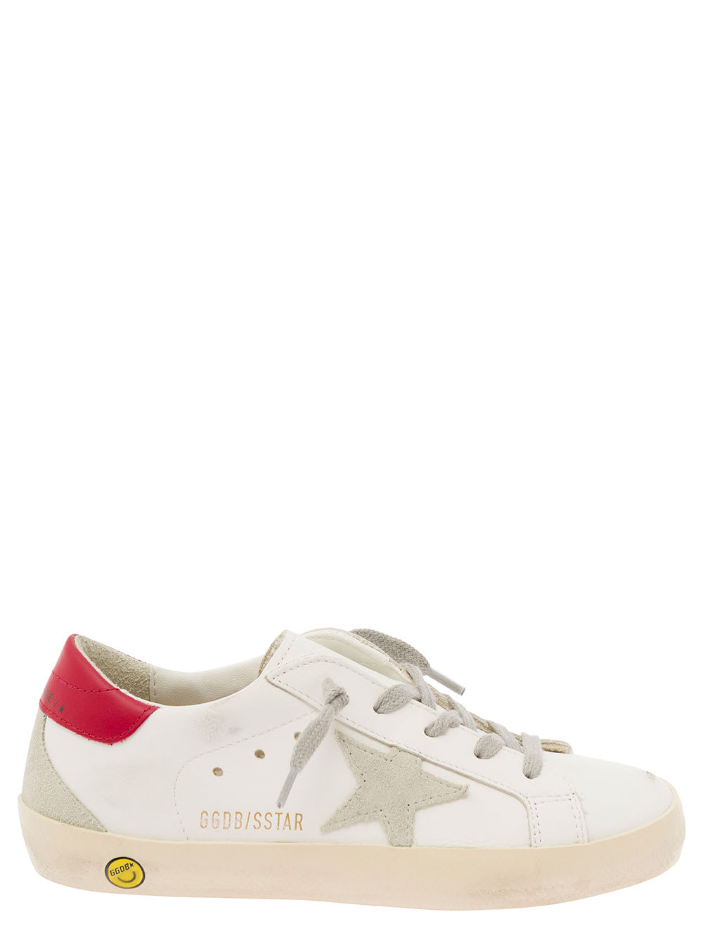 Golden Goose superstar White Low Top Sneakers With Star Patch In Leather Boy