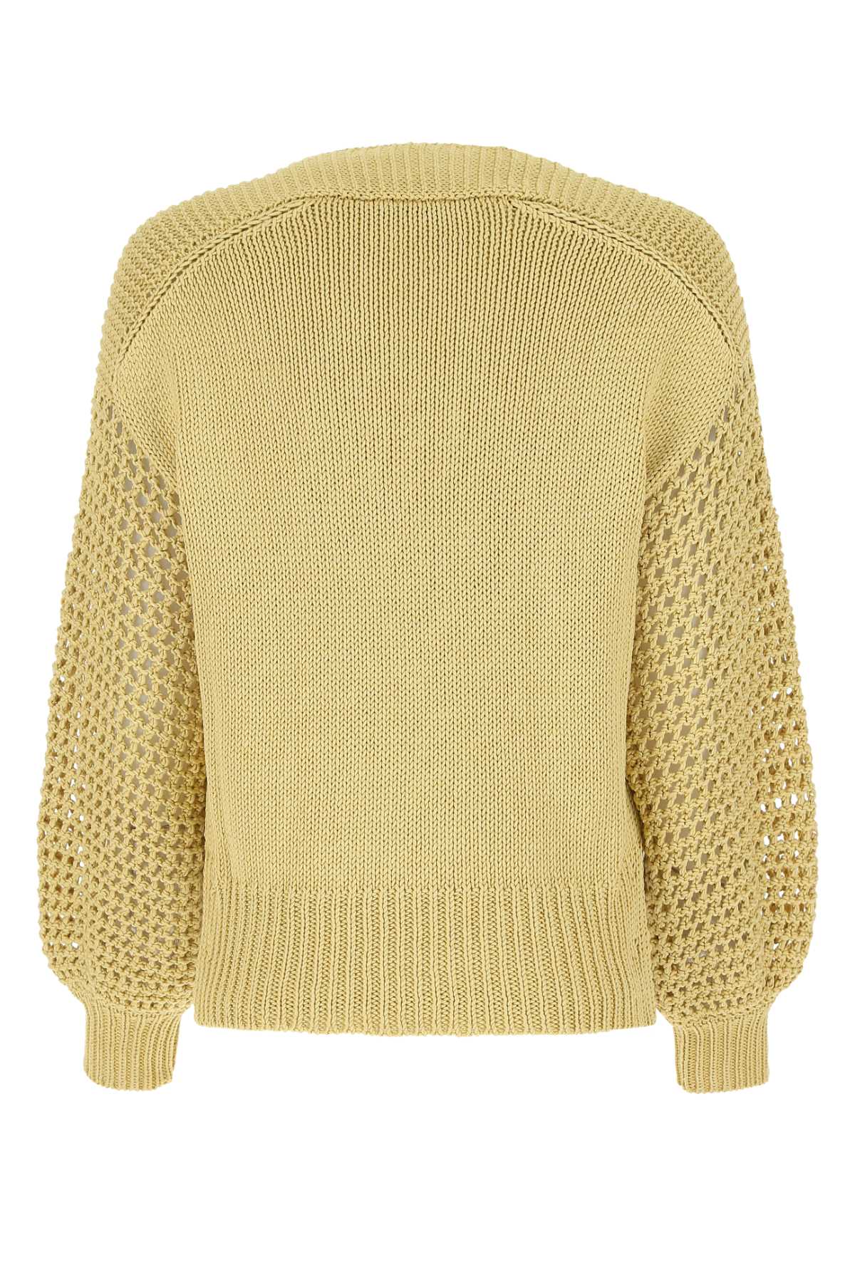 Shop Agnona Mustard Silk Blend Oversize Sweater In G11