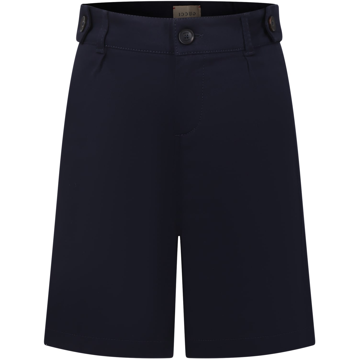 Gucci Kids' Blue Shorts For Boy With Double G
