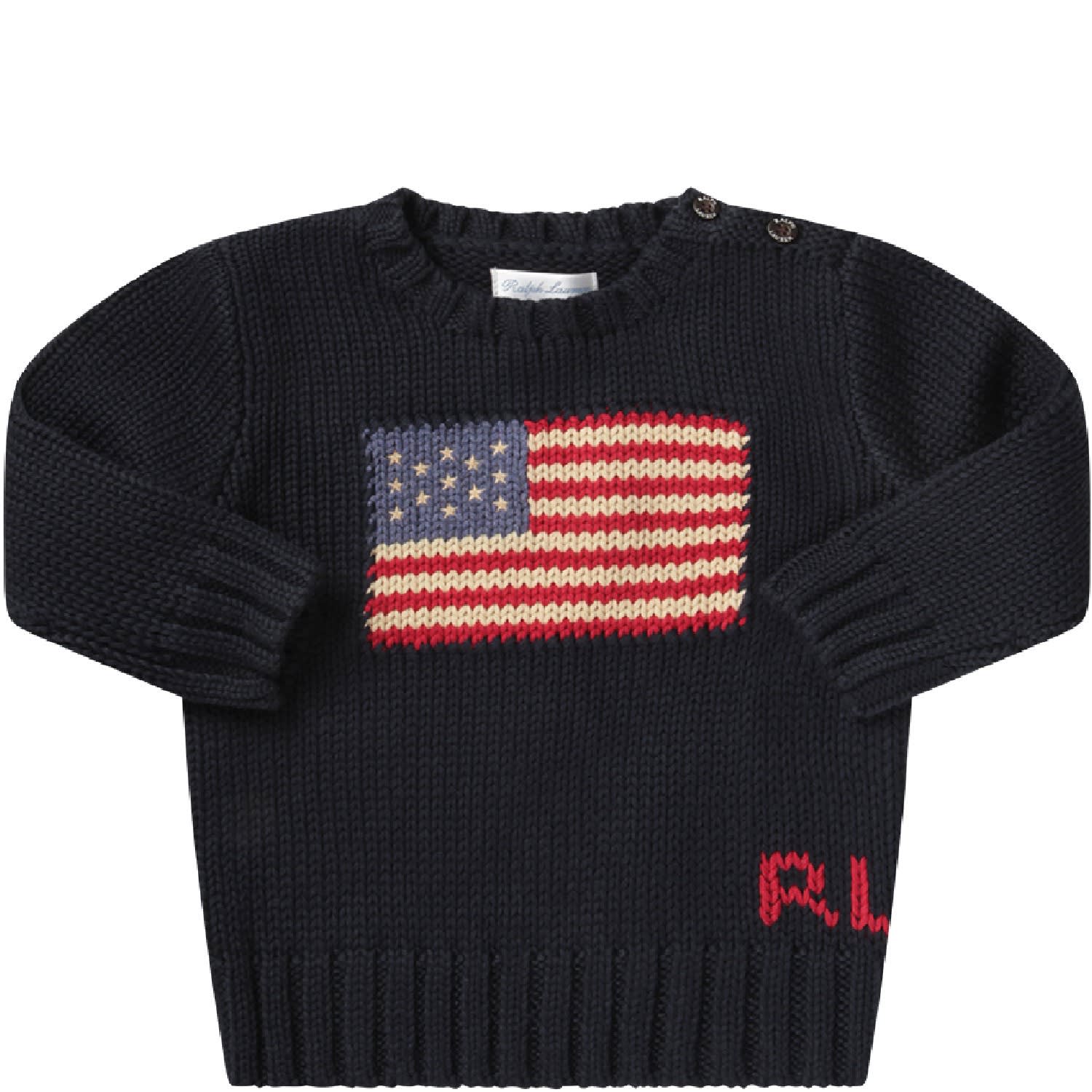 ralph lauren baby flag sweater