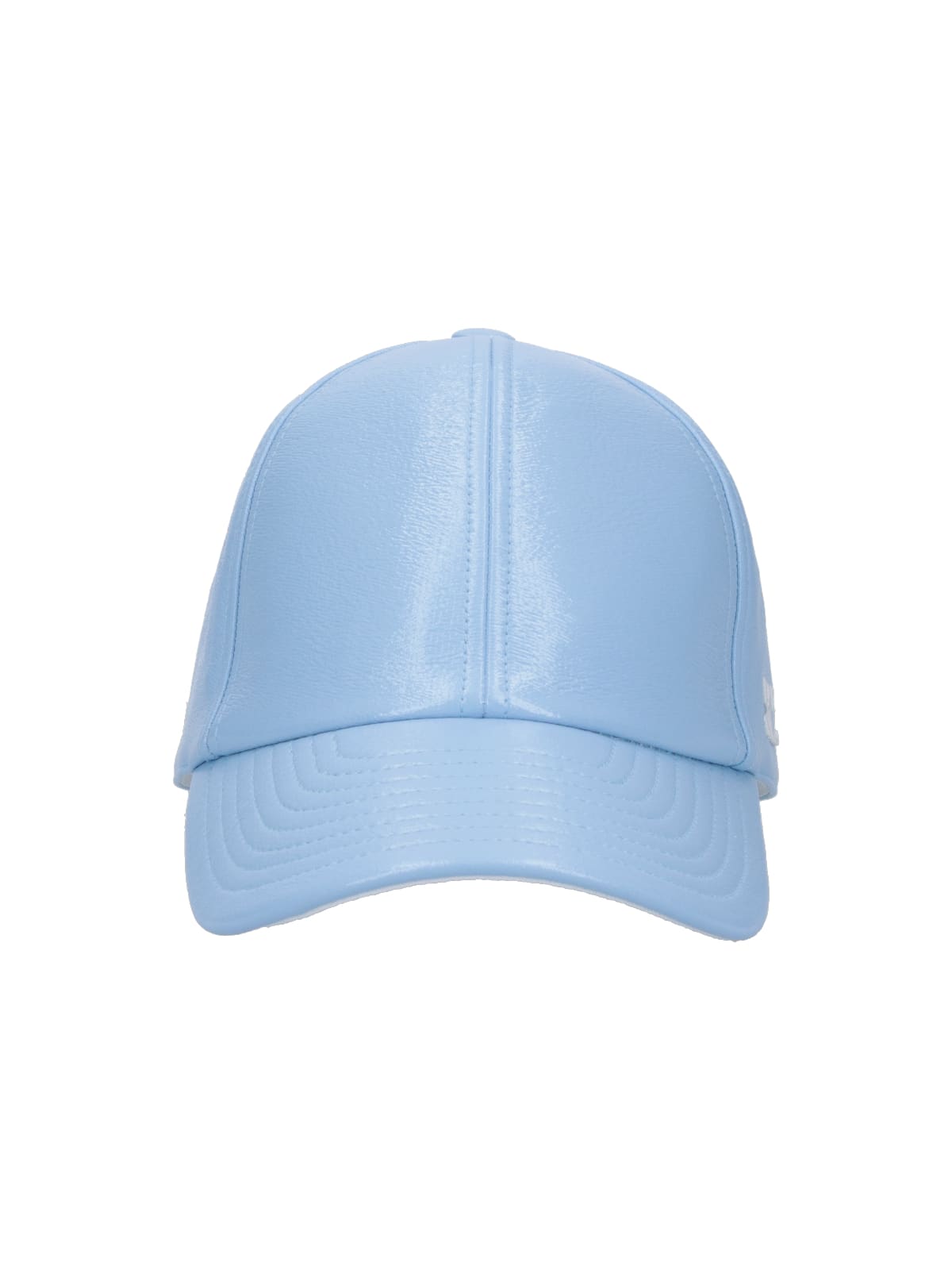 Shop Courrèges Vynil Reedition Baseball Cap In Light Blue