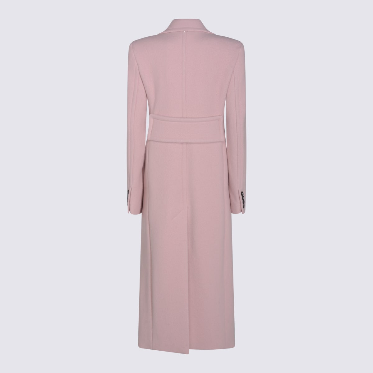 Sportmax Pink Wool Comune Coat In Pink
