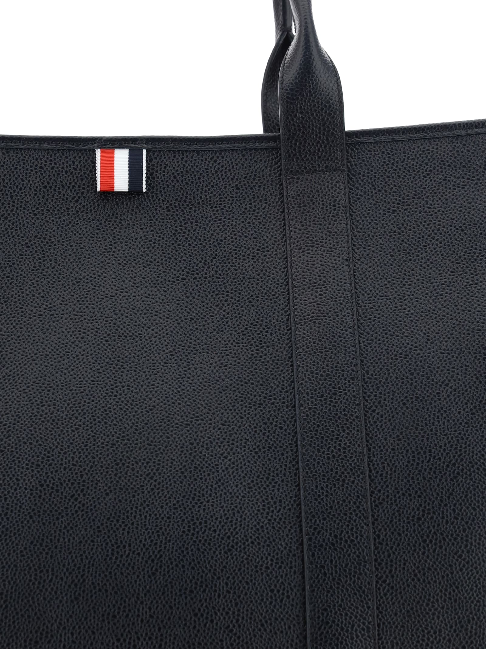 Shop Thom Browne Tote Handbag In 001