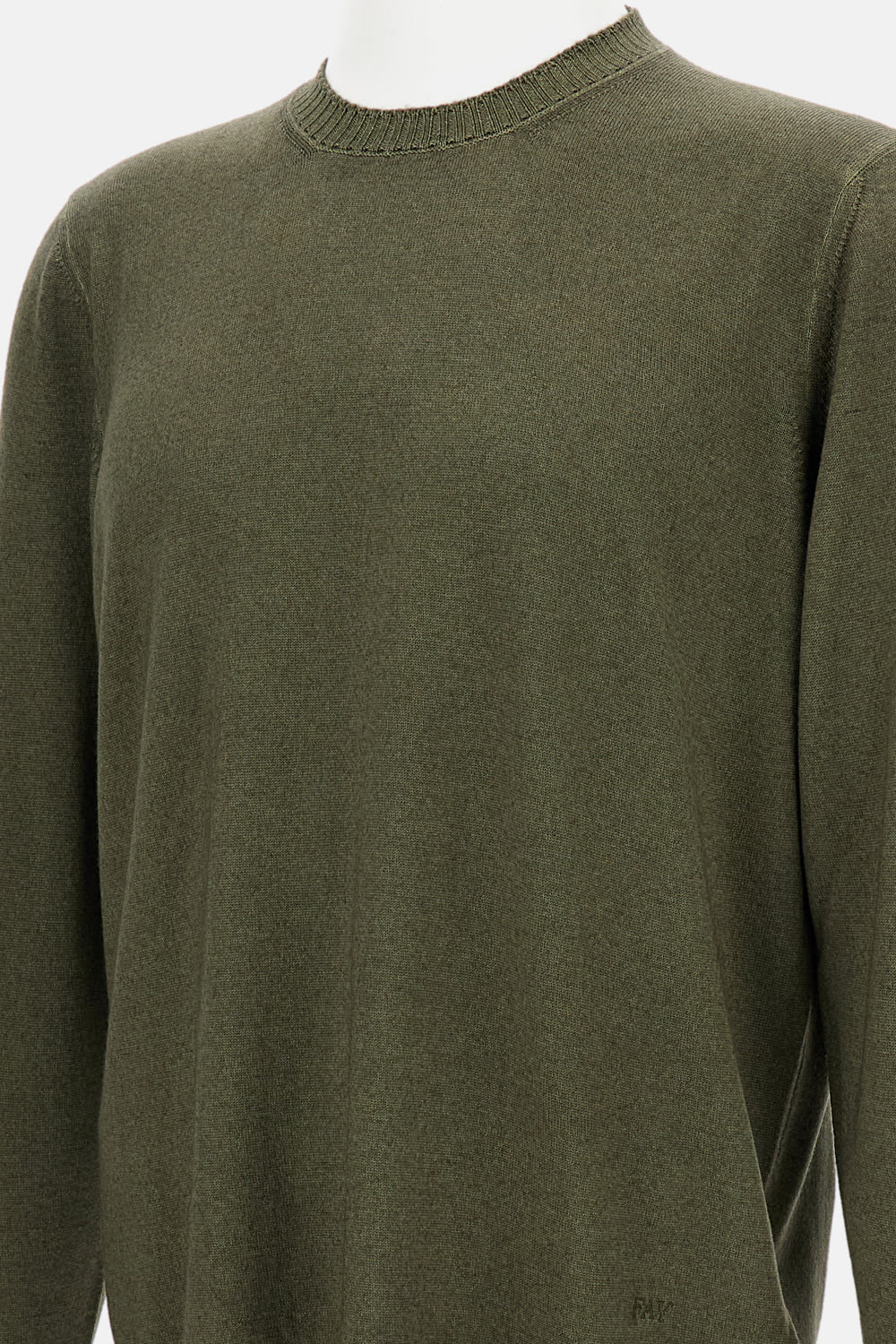 Fay Crew Neck Sweater In Green