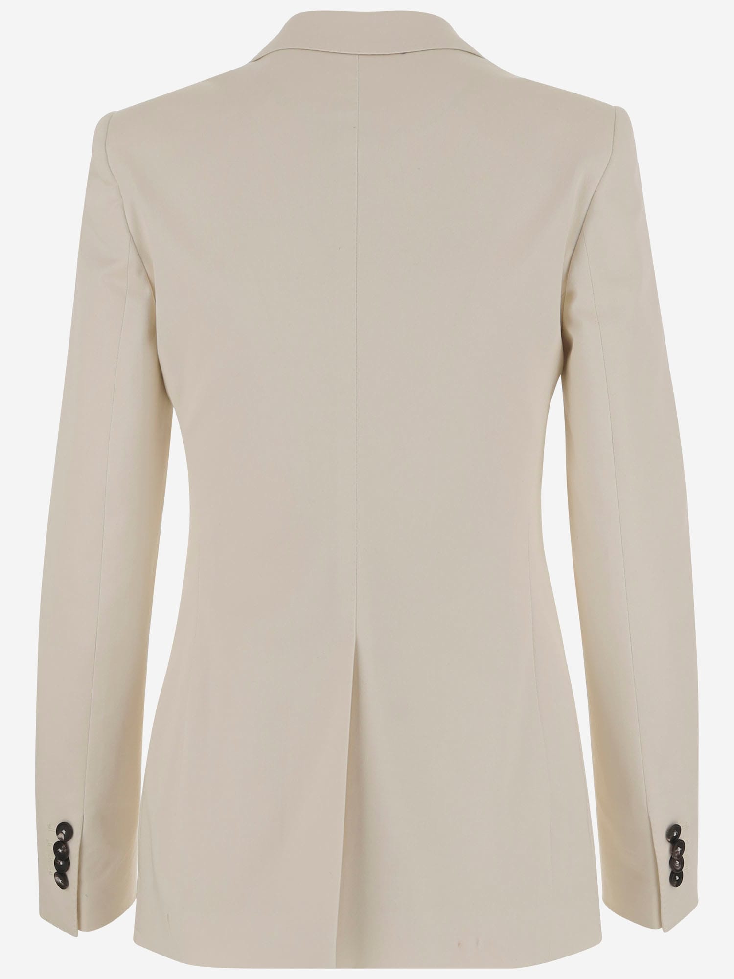 Tagliatore Wool And Silk Single-breasted Jacket In White