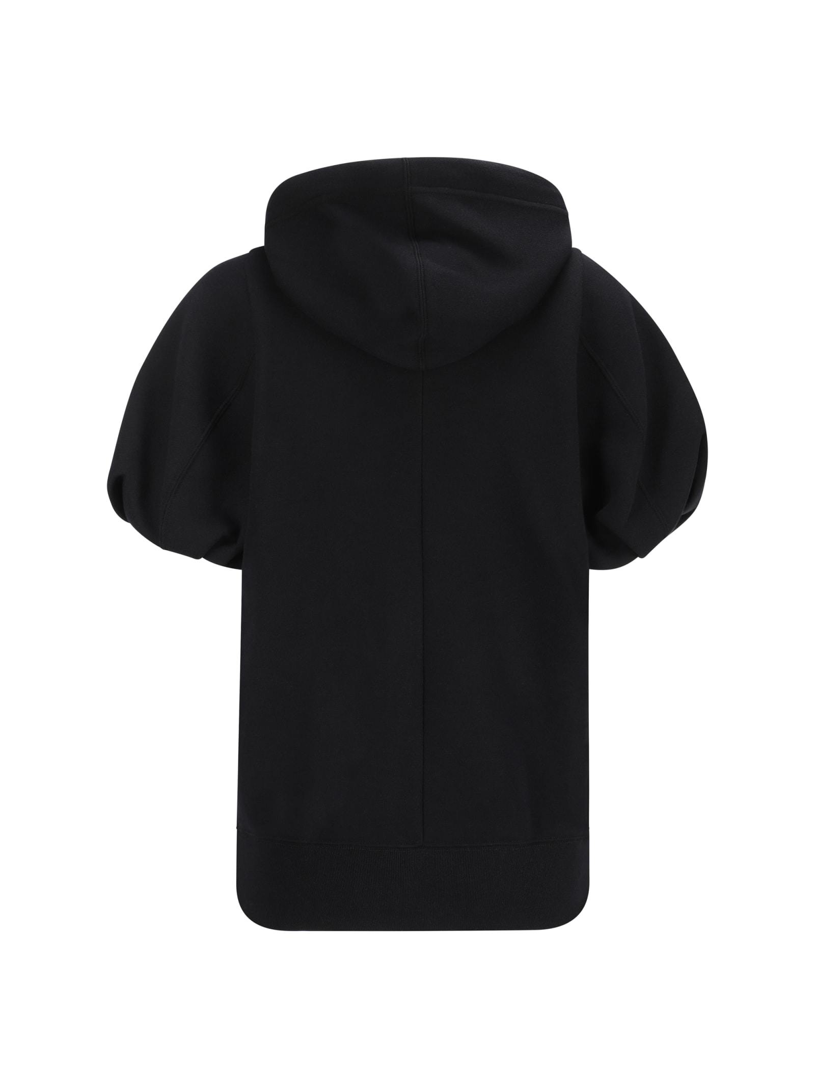 Shop Sacai Hoodie In Black