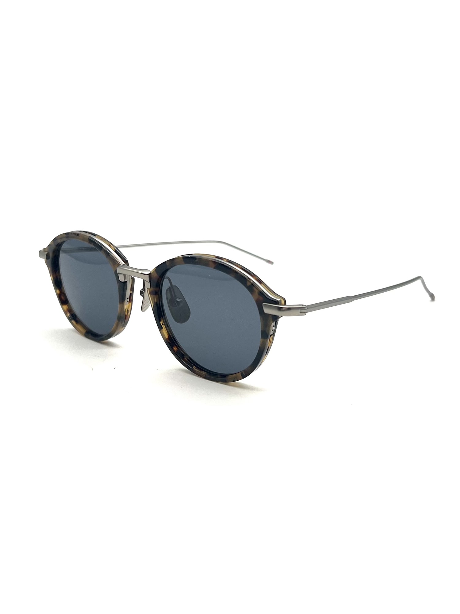 Shop Thom Browne Ues011a/g0003 Sunglasses In Dark Brown