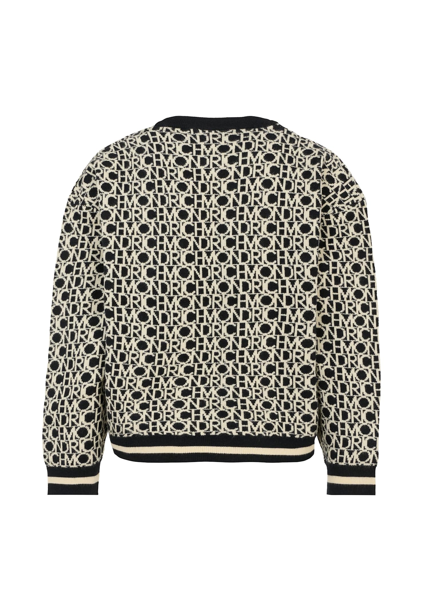 Richmond Black Sweater For Boy With Logo In Black