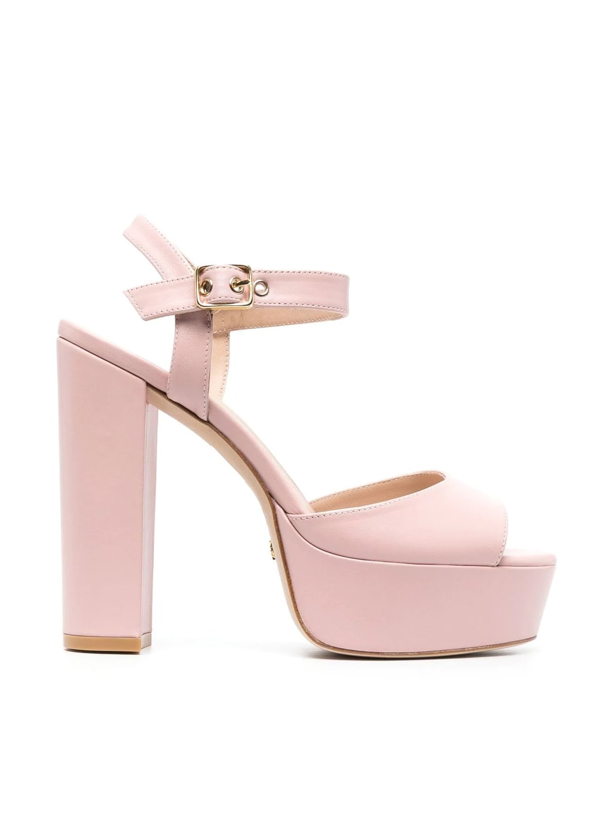 Stuart Weitzman Ryder Ankle-buckle Platform Sandals In Ncq Ballet