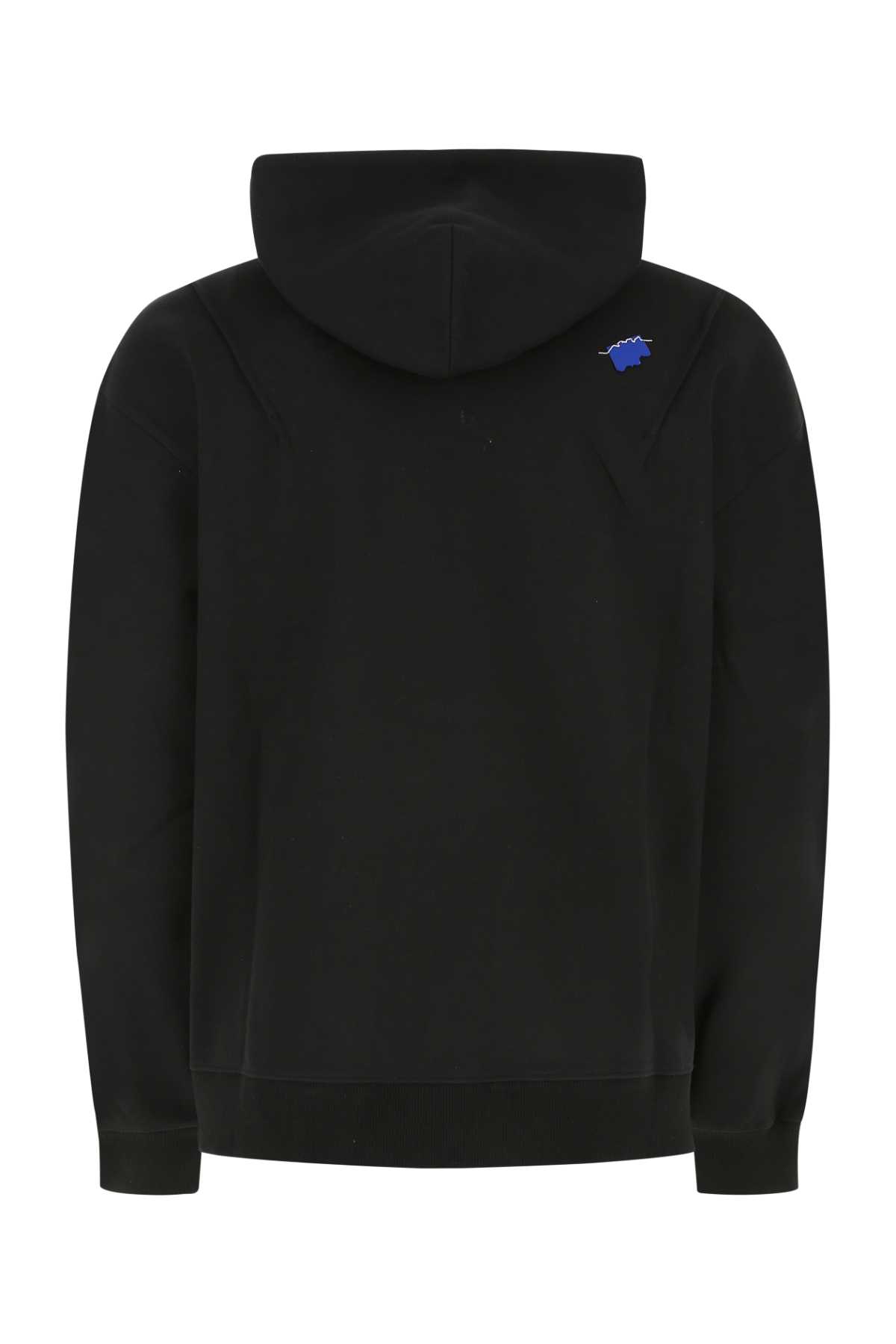 Shop Ader Error Black Cotton Blend Oversize Sweatshirt