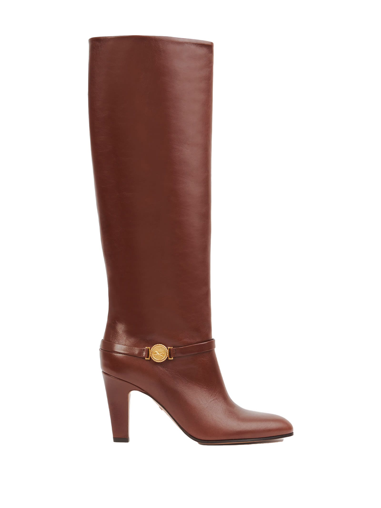 Chloé High-heeled Boots In Brown