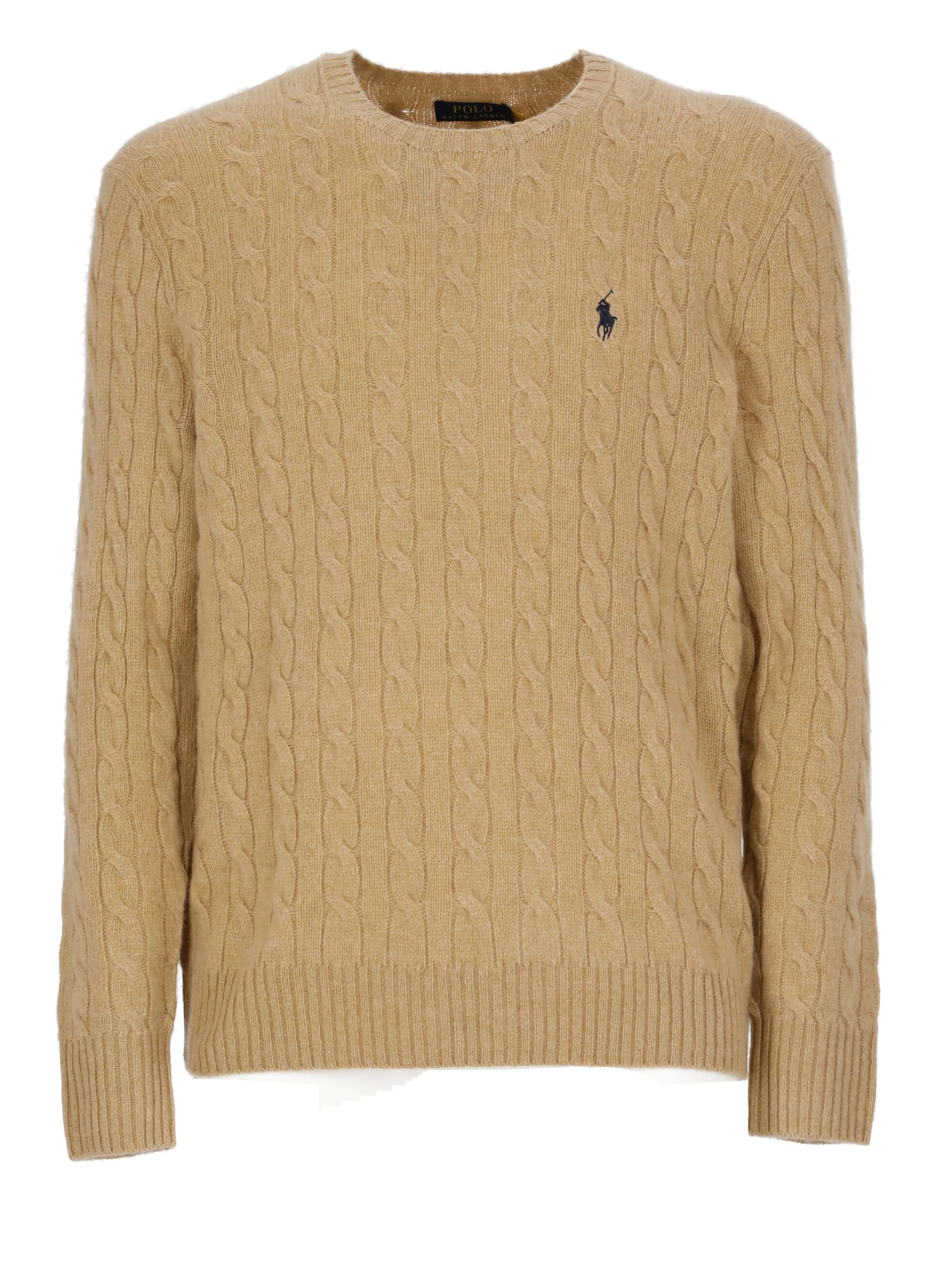 Shop Ralph Lauren Sweater With Pony In Brown