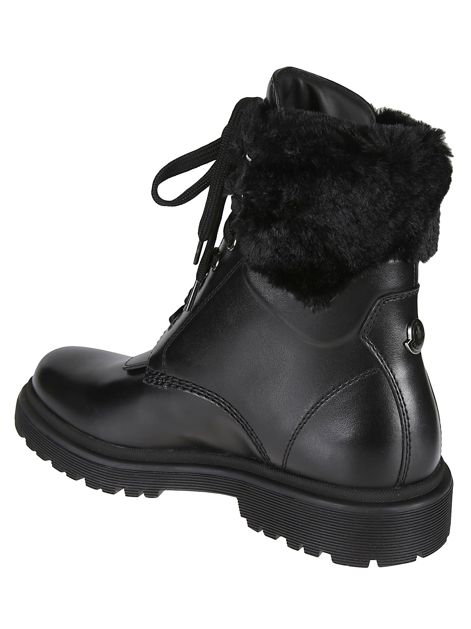 Shop Moncler Patty Lace-up Boots In Nero