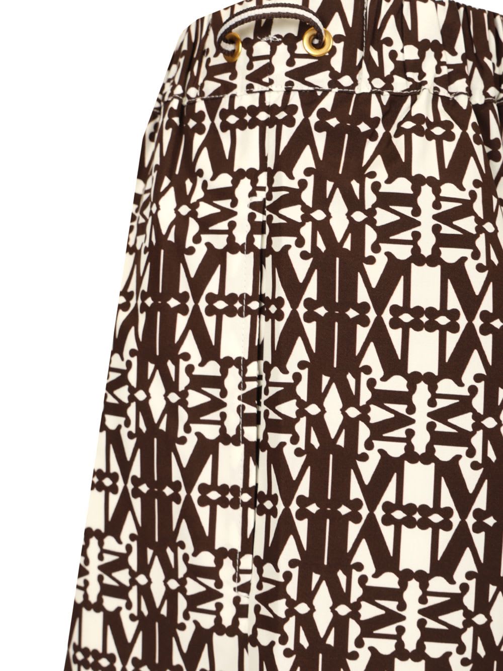 Max Mara Taiga Printed Popeline Short In Brown