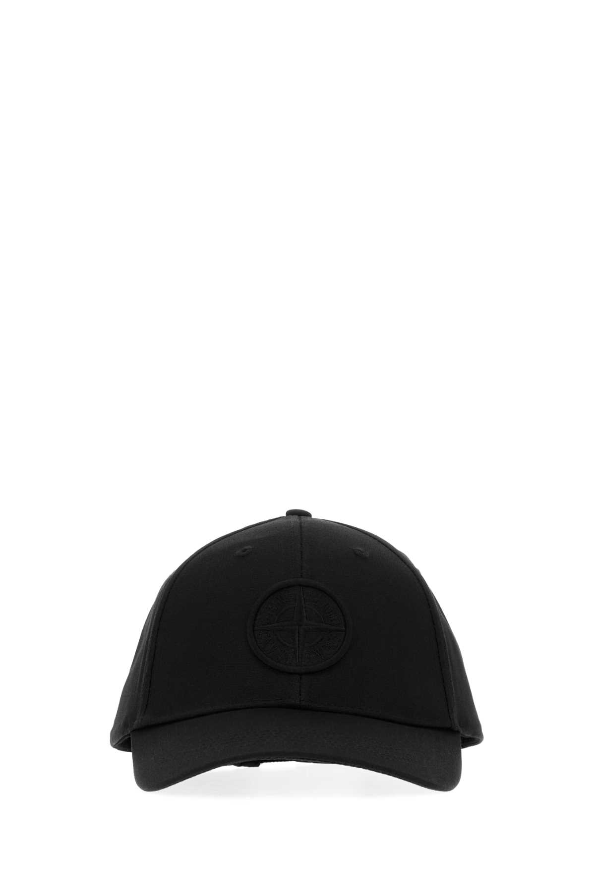 Black Cotton Baseball Cap