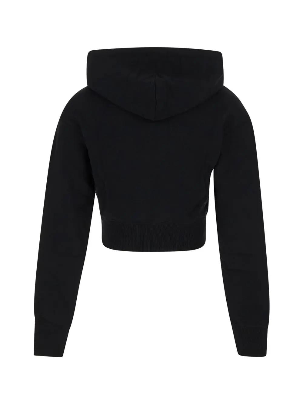 Versace Jeans Couture Logo Hoodie In Black