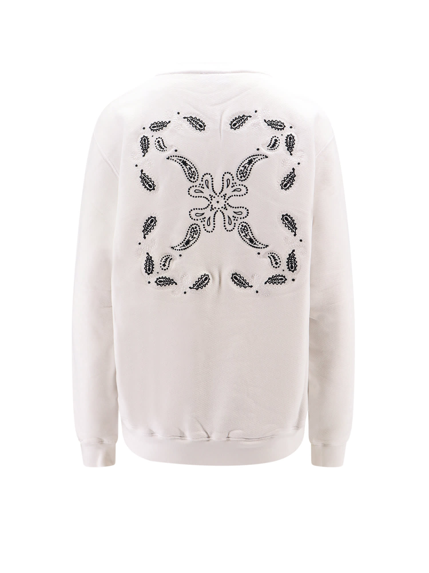 Shop Off-white Ember Bandana Arrow Sweatshirt In Nero