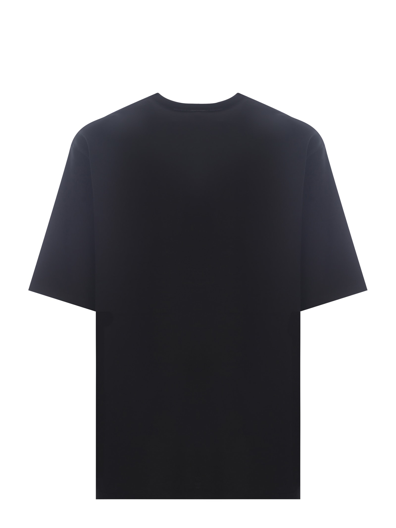 Shop Y-3 T-shirt  Boxy Made Of Cotton Jersey In Black