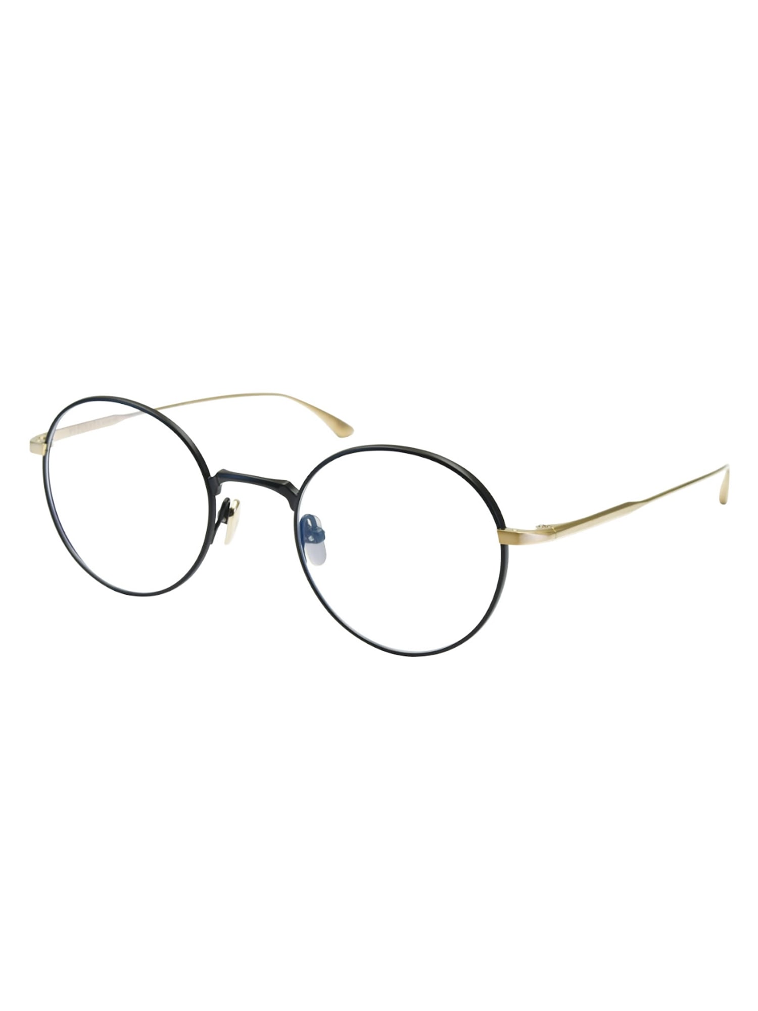 Shop Masunaga Wright Eyewear In Black/gold